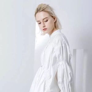 White baby doll dress